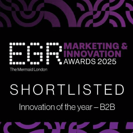 EGR marketing and innovation award winner 2025 logo