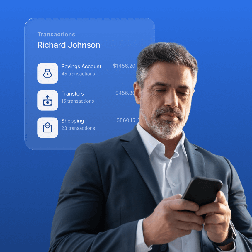 User viewing gamified financial transactions on mobile app