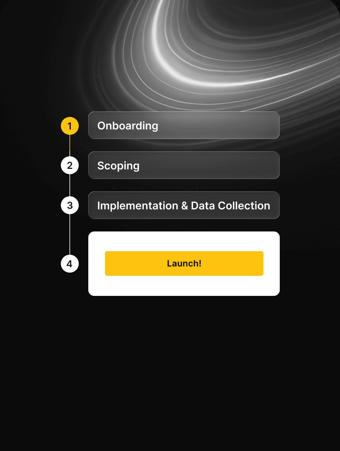 Quick gamification setup from onboarding to launch